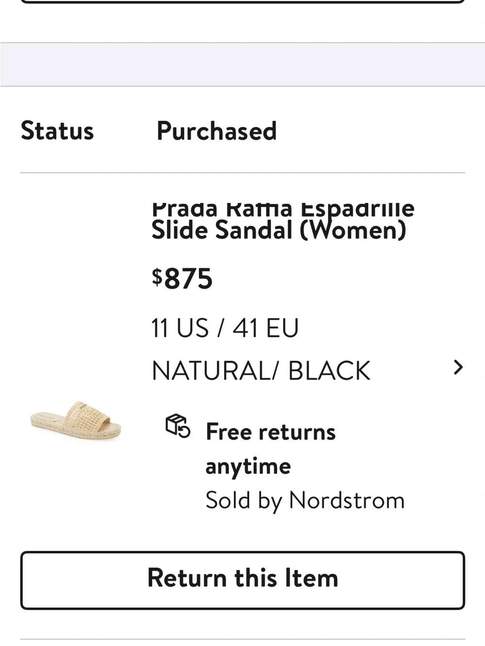 Prada Rama Woven Espadrille Slide Sandals